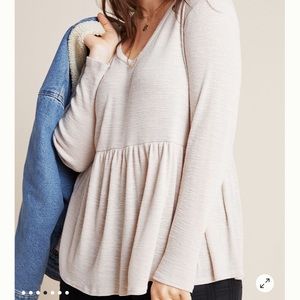 NWT** Anthropologie t.la baby doll tee